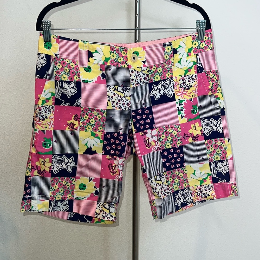 Lilly Pulitzer Patchwork Pattern Bermuda Shorts - image 1